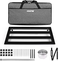 Vista 12 de Ghost Fire Pedalboard de Guitarra de Aleación de Aluminio Súper Ligero para Efectos con Bolsa de Transporte (13''x10.2''SPL-2.5)