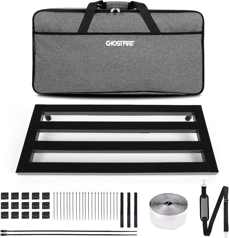 Ghost Fire-Pedal de guitarra grande, aleación de aluminio 3.6ib, efecto súper ligero, 27,5 ''x 11,8'' con bolsa de transporte SPL-07