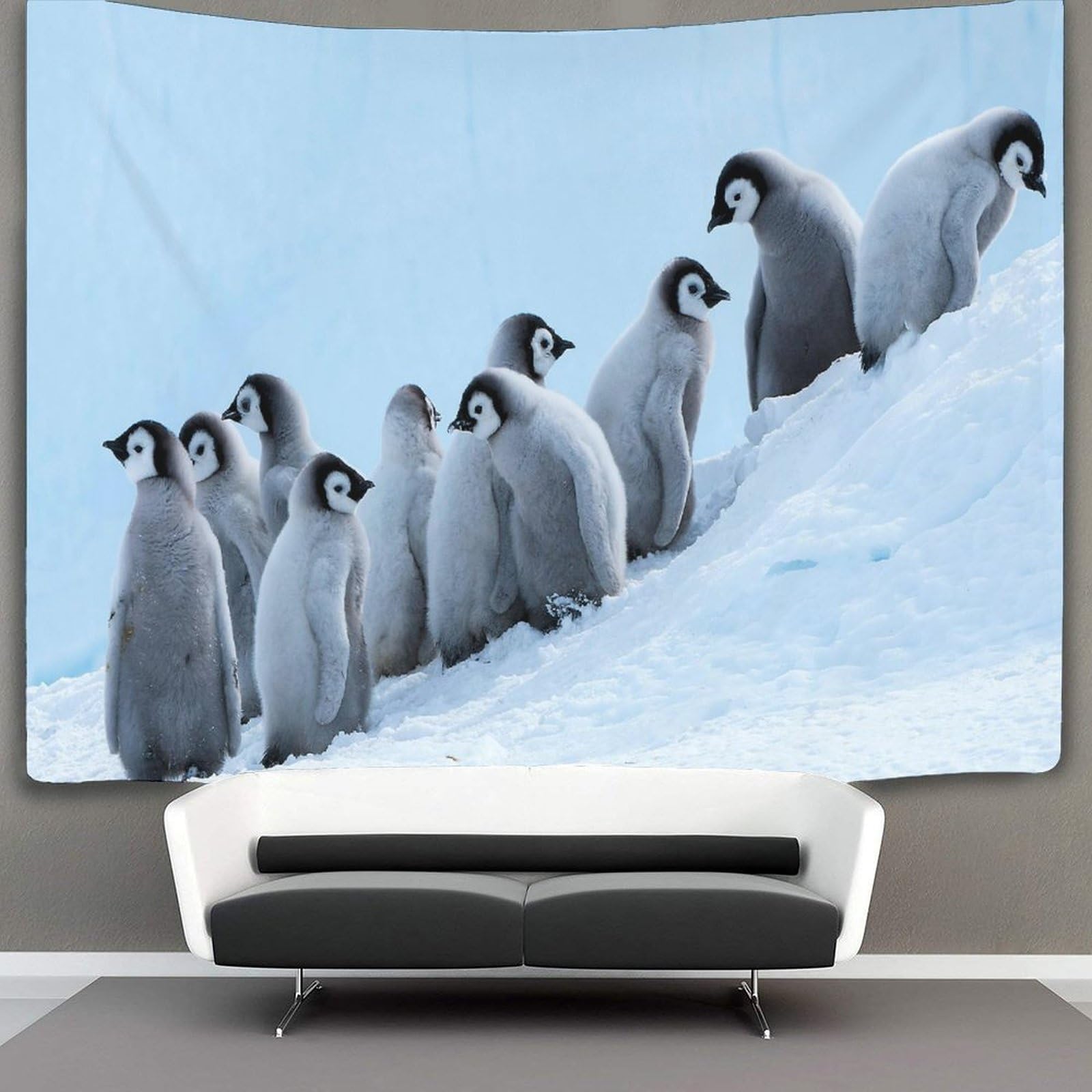 kaiyun Birds Animals Tapestry Penguin Wall Hanging Tapestries for Bedroom Living Room Apartment Dorm Decorations Wall Art Decor 130cmx150cm