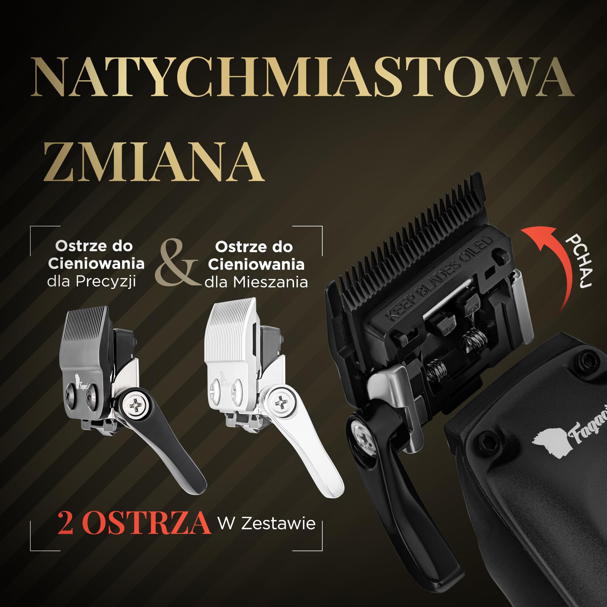 Fusion maszynka do strzyżenia włosów czarna