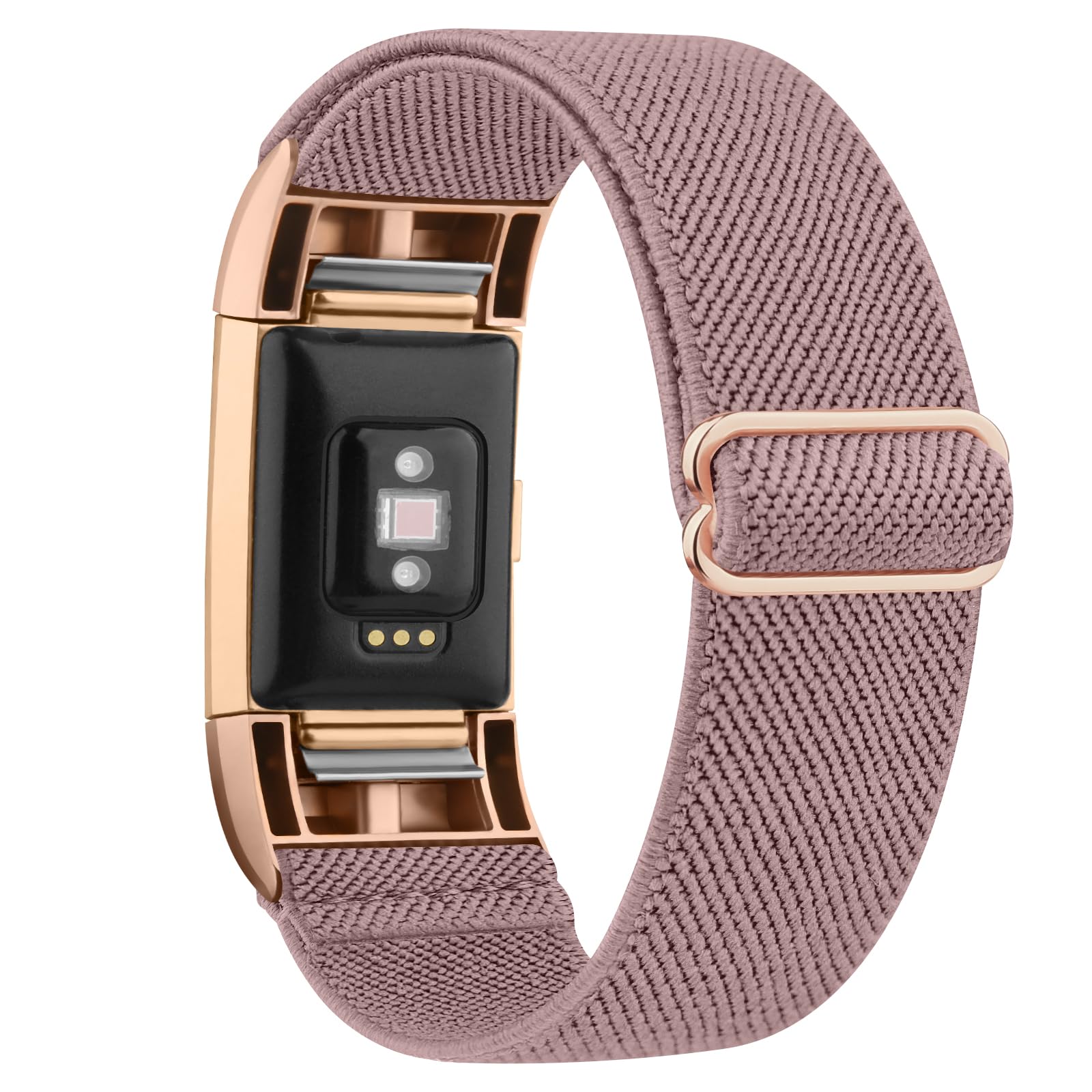 Wanme Elastic Strap Replacement for Fitbit Charge 2 - Adjustable Sport Wristbands for Women/Men (1 Pack)