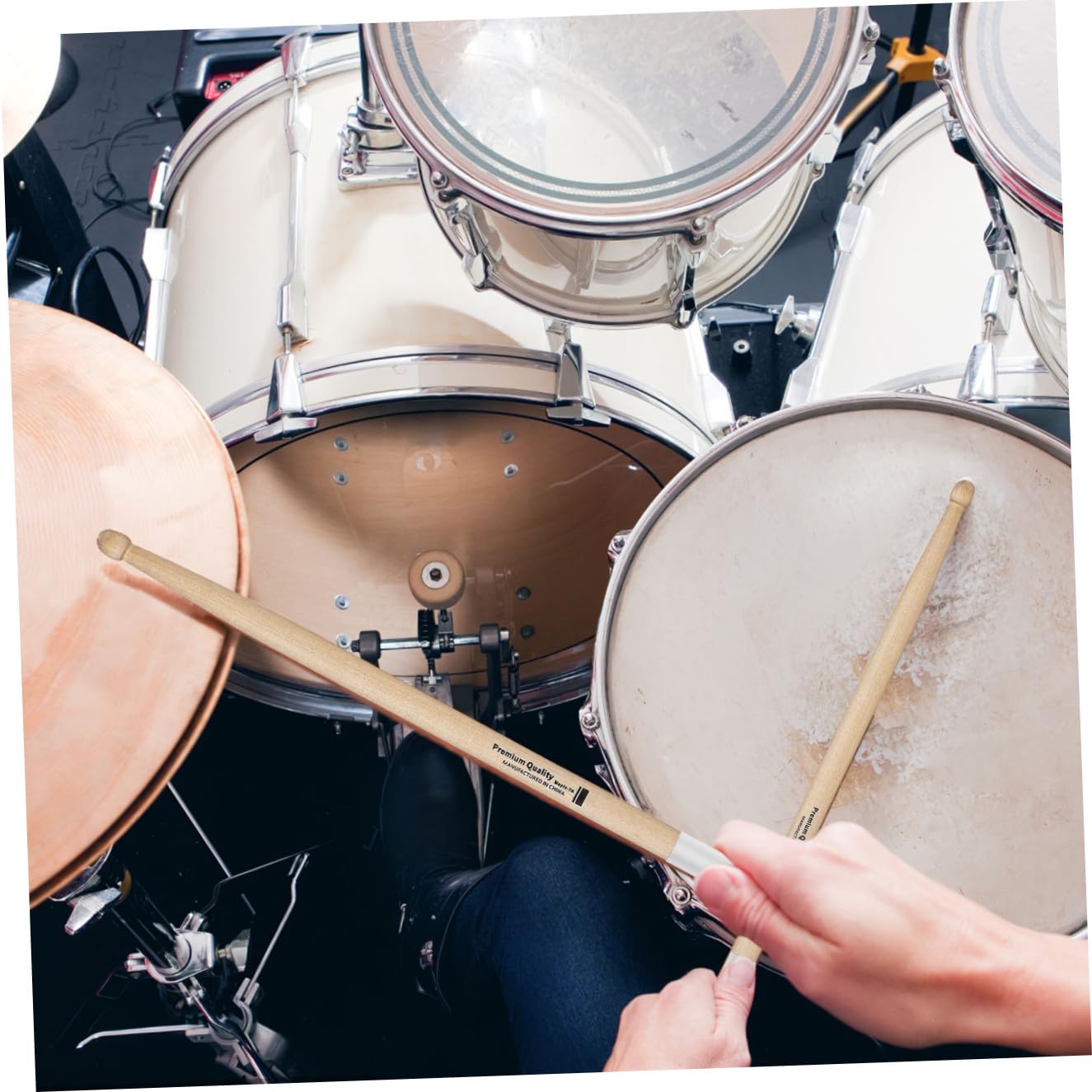 12paare Holz-drumsticks Rutschfeste Drumsticks Für Erwachsene Und Anfänger Geeignet Für Jazz-schlagzeug Und Andere Schlaginstrumente
