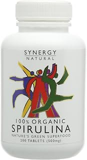 Synergy Natural Organic Spirulina Tablets, 200 Tablets