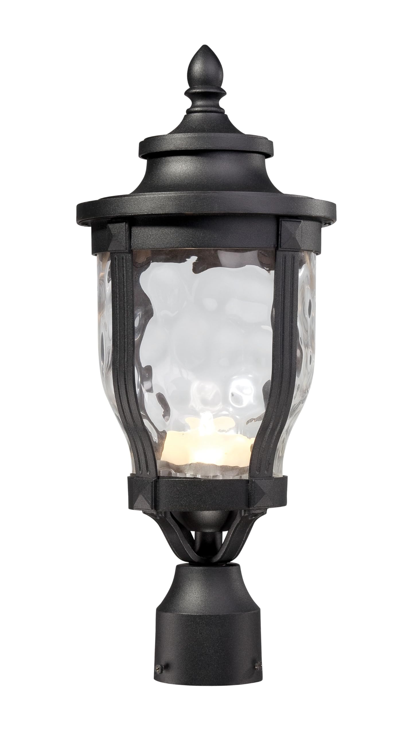 Minka Lavery Outdoor Post Lights 8766-66-L Merrimack Cast Aluminum Exterior LED Lighting Fixture, Black