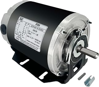 LEUNGOOMOTOR GF2034 Blower Motor 1/3 HP 115V 1075 RPM 48 Frame - Replaces AO Smith, Emerson, GE, Carrier HVAC Units