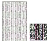 Tata Home Tenda Antimosche Fili Scooby Doo Multi Colori Trasparente per Porta Finestra Mos...