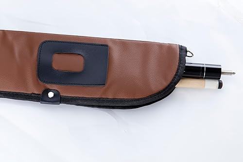 Miniatura 3 de Bolsa de billar para billar, 1 x 1 funda de poliuretano para taco de piscina, funda suave de 2 piezas, accesorios para mesa de billar (disponible en