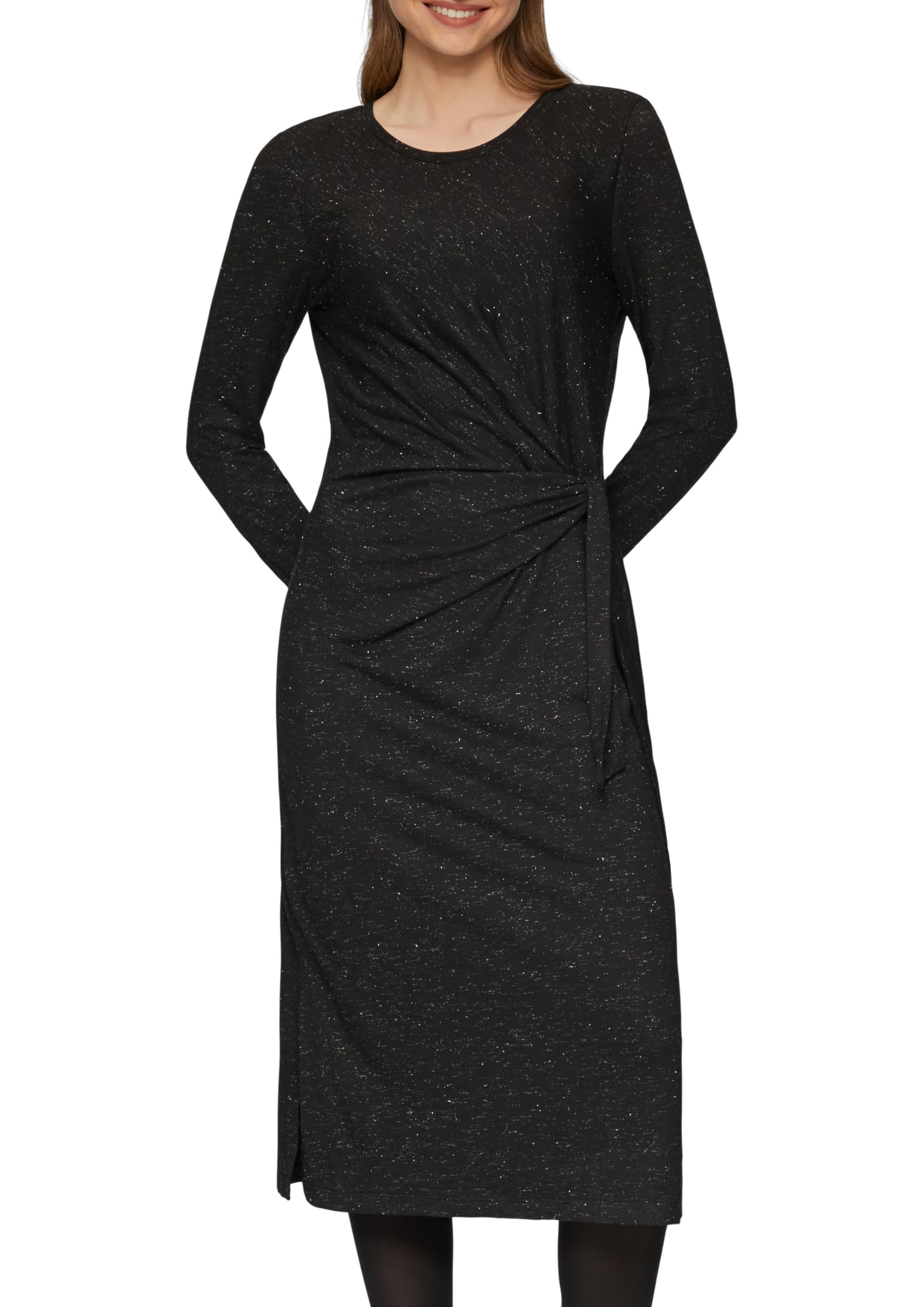 s.Oliver Women's 2156447 Jersey Dress with Knot Detail, 9999, 8