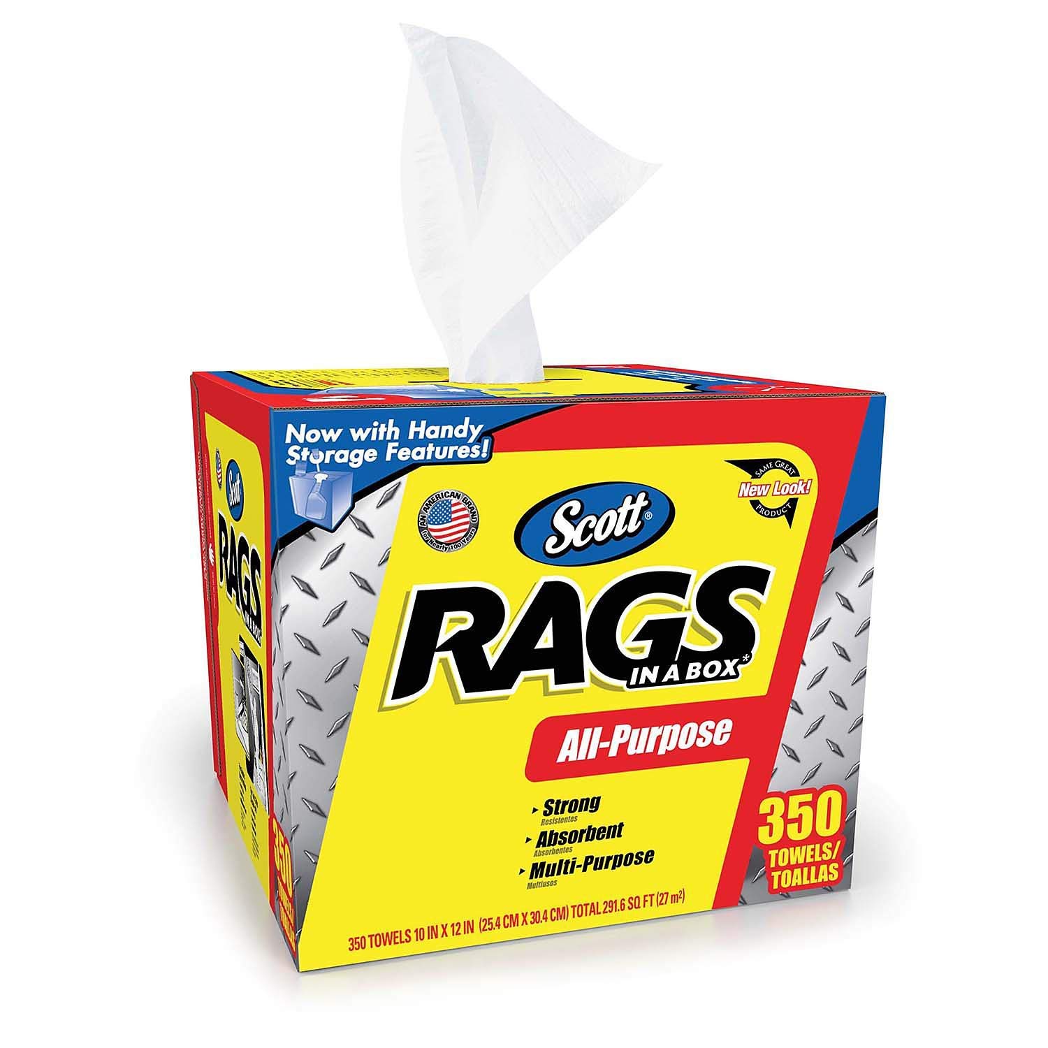 ScottShop Rags in A Box (350 Sheets) (2 Pack)