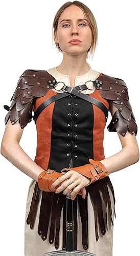 Miniatura 2 de KUOIN Hombreras de arnés ajustable de la vendimia de la vendimia de la armadura del hombro