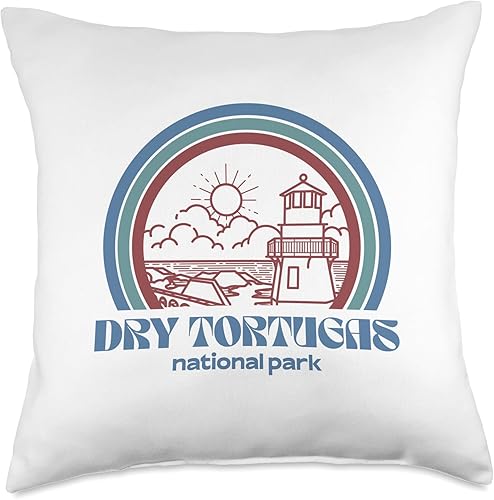 Miniatura 4 de Dry Tortugas National Park Retro Vintage Style Outdoor Throw Pillow