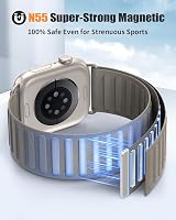 Curea sport AMSKY din nailon cu buclă magnetică, moale, pentru Apple Watch 38 40 41 42 44 45 46 49 mm iWatch Series 11 10 9 8 7 6 5 4 Ultra SE 3 2 1 2