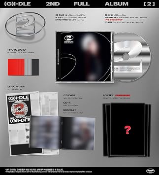 (G) I-DLE [2] Album [JEWEL ver. (5 Member Full Album Set)]+Pre Order Benefits+BolsVos Exclusive K-POP Inspired Digital Merches