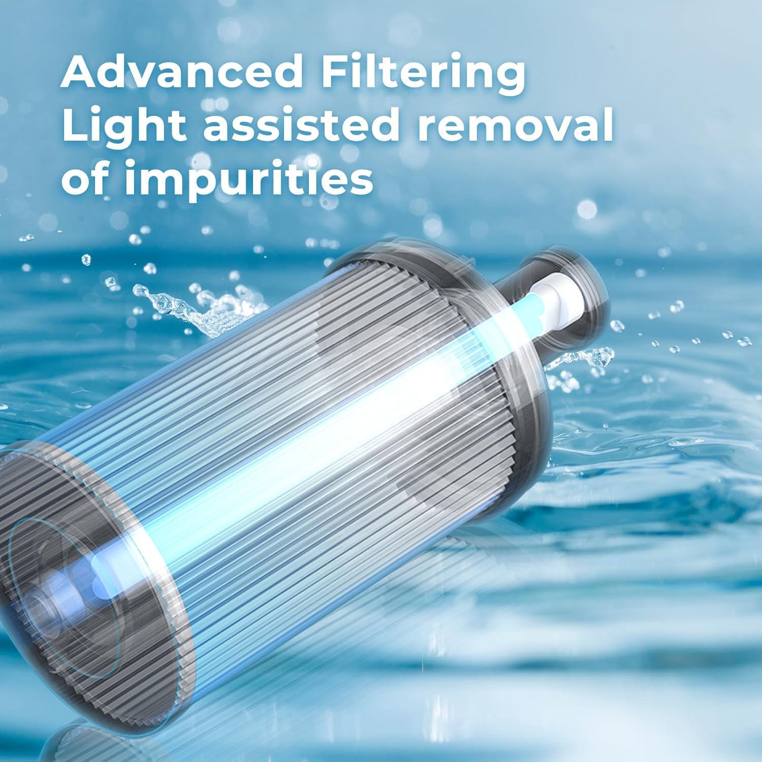 100186 Wasserfilter-Ersatz, kompatibel mit Amway Espring Filterkartuschen, 6-stufige UV + Vorfilterung, entfernt Gerüche und Chlor, speichert Calcium und Magnesium, hält 1 Jahr/5000 l