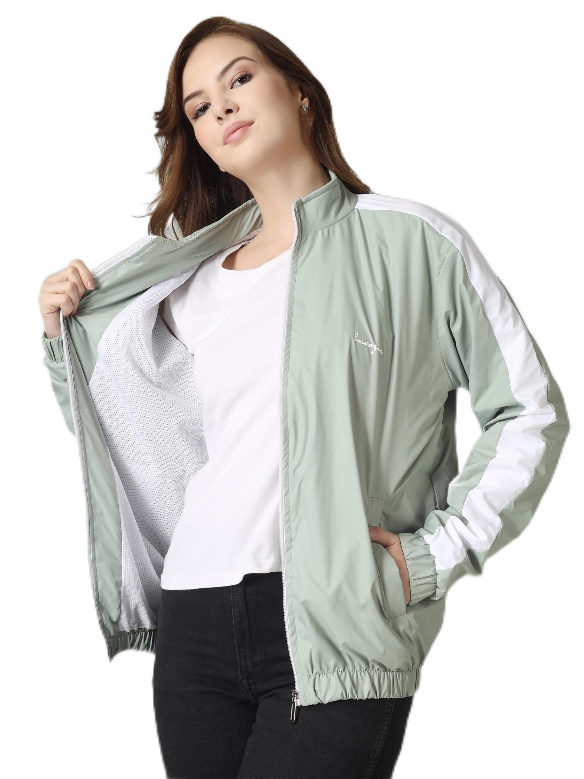 lavozia women Jacket SUNSCREEN JACKET Women's Travel Nylon Solid Plain Sports Gym Workout Running Travel Trekking and jacket for Women-picture-52