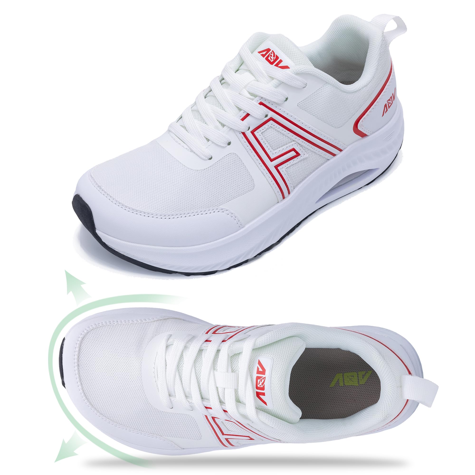 SHNMAE Wide Toe Box Shoes Women Arch Support Walking Shoes Plantar Fasciitis Orthotic Tennis Sneakers