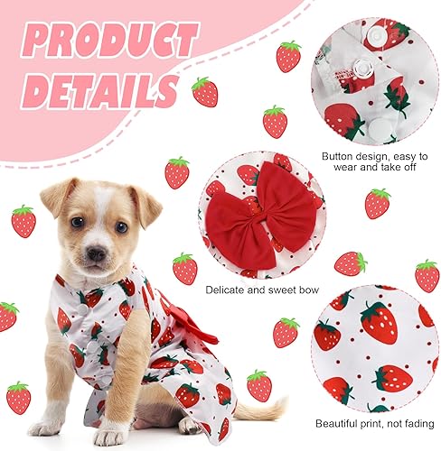 Miniatura 9 de KATOLK Paquete de 6 camisetas para perros pequeños, niños y niñas, suaves y transpirables, camisetas para cachorros y gatitos con letras para