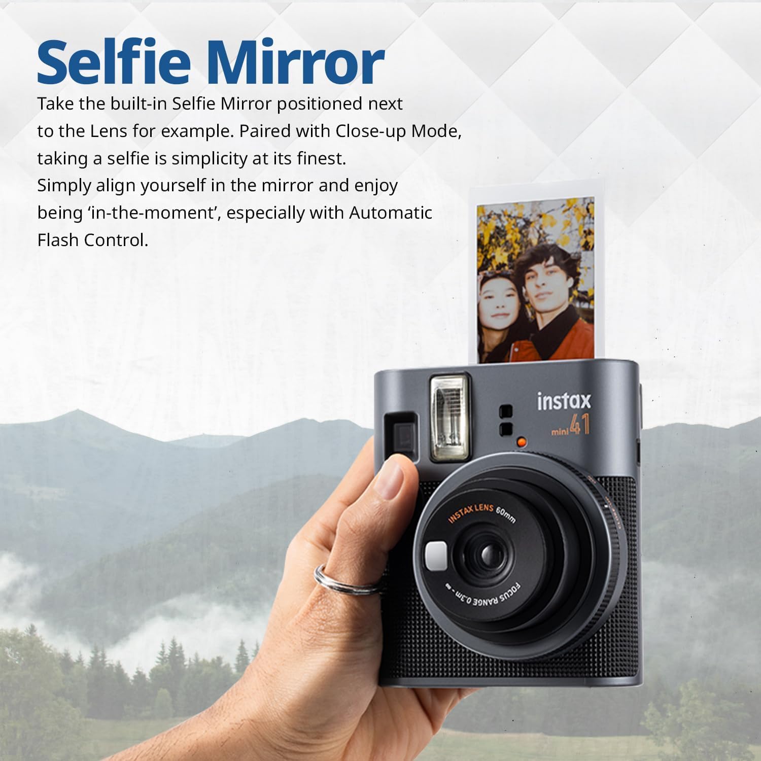 Fujifilm Instax Mini 41 Instant Film Camera with Sunshine Photo Bundle.., (Camera + 3 Twin Pack)