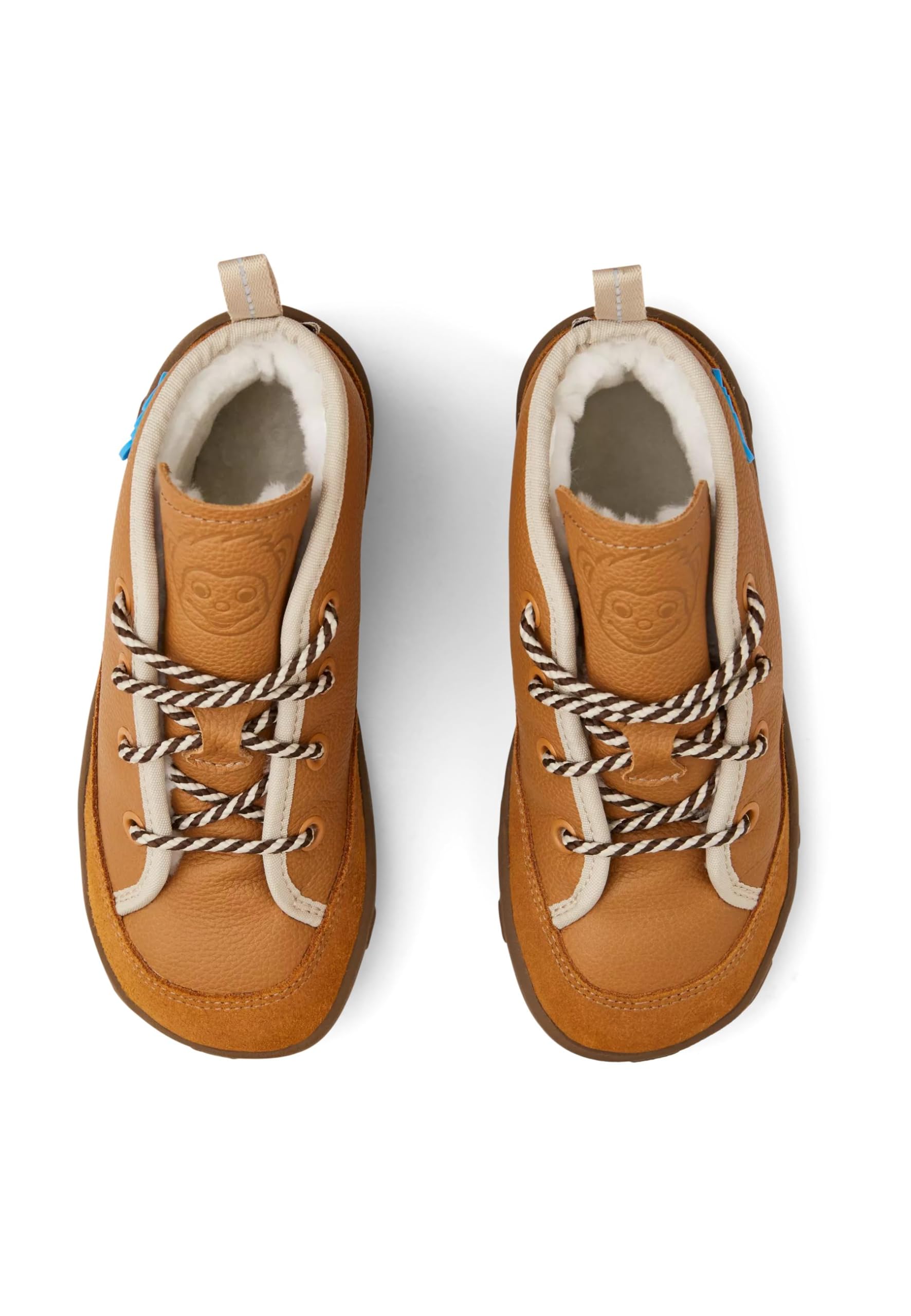 Affenzahn Winterschuh Leder Easy reflektierend, kuschelig warm mit Schaffell gefüttert Größe 21-32
