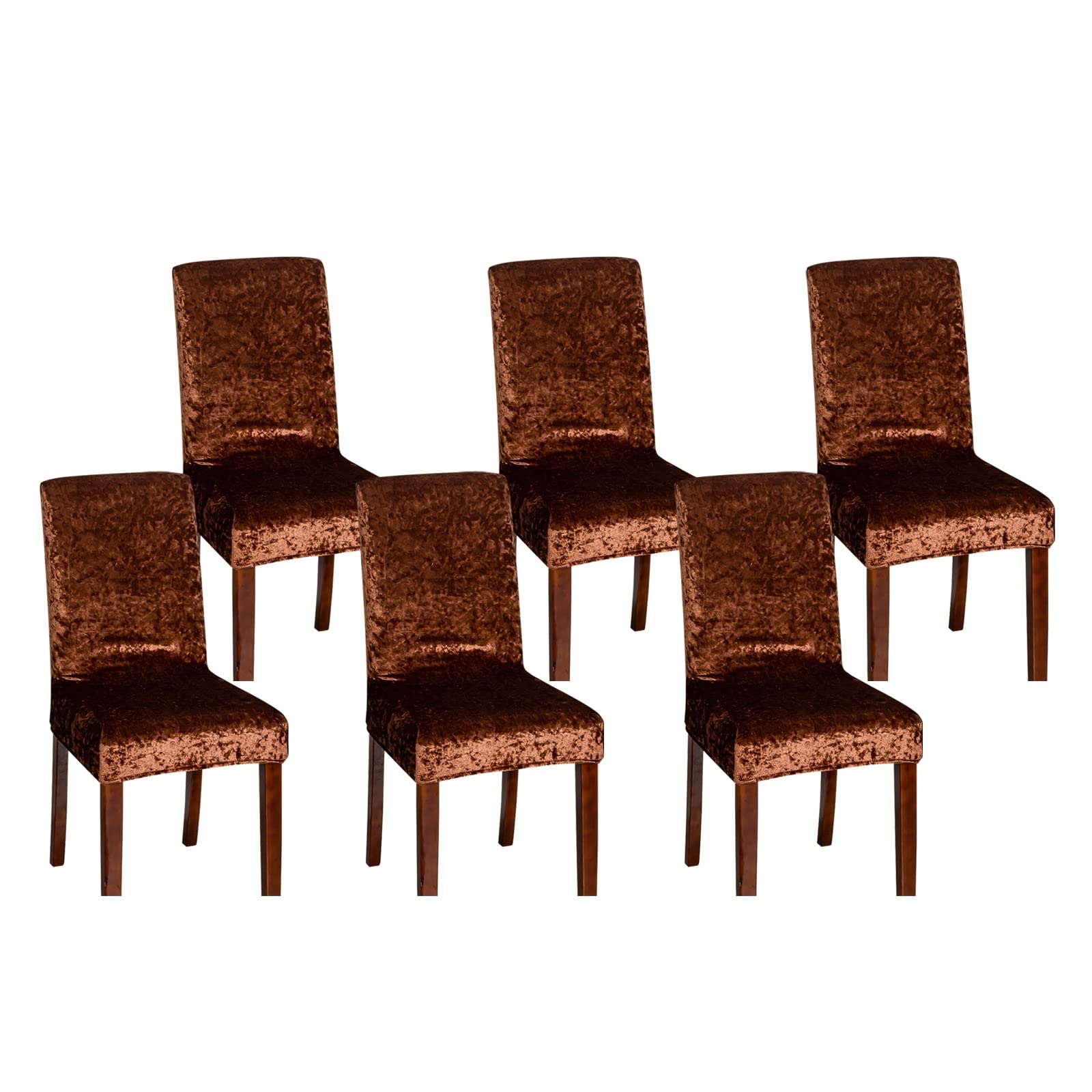 Housse de chaises KnSam lot de 6 en velours polyester extensible