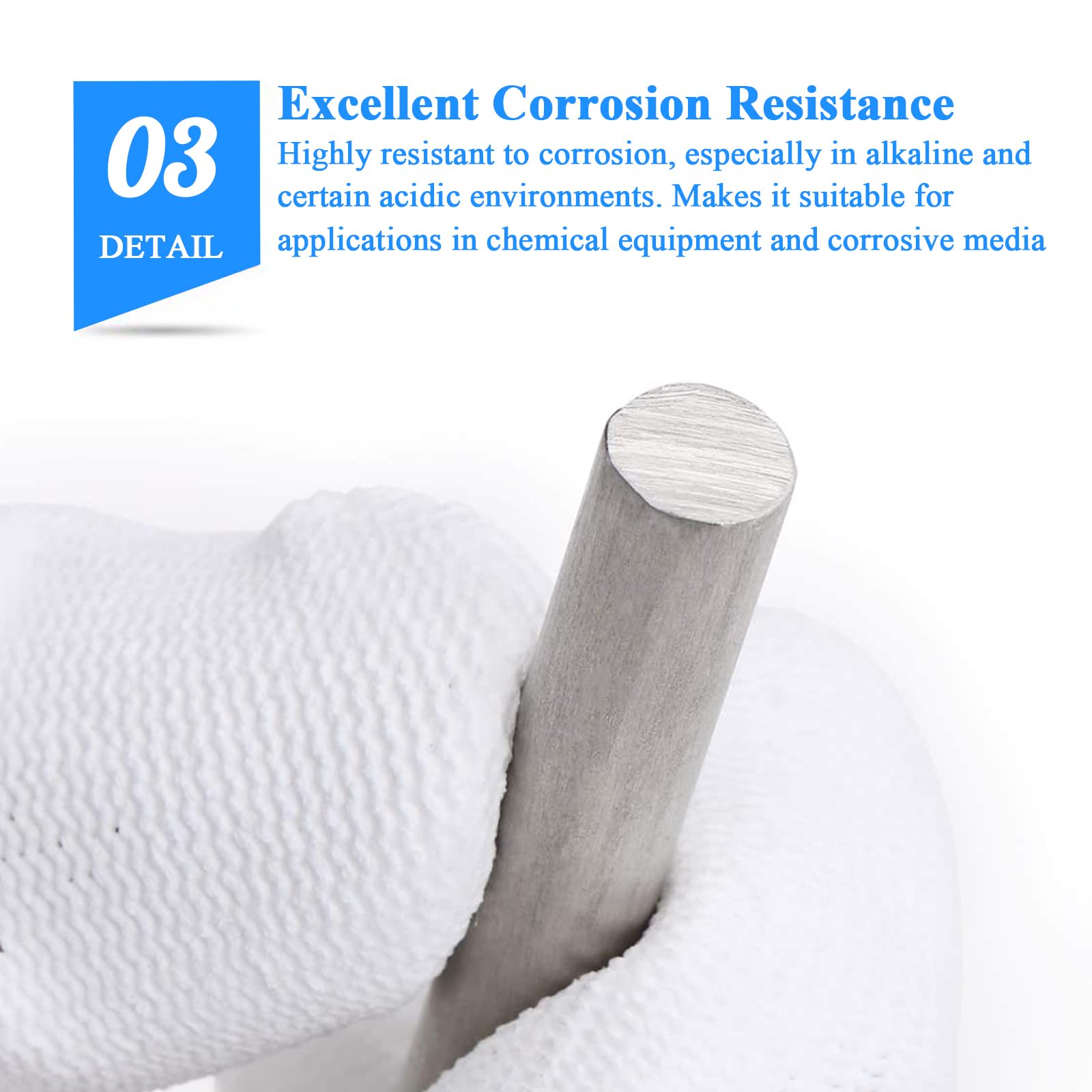 Wolframstab, reiner Wolfram-Vollstab, rund, 99,9% Nickelstäbe, Länge 100 mm, Durchmesser 2–5 mm, geeignet for wissenschaftliche Experimente(Diameter 5mm)