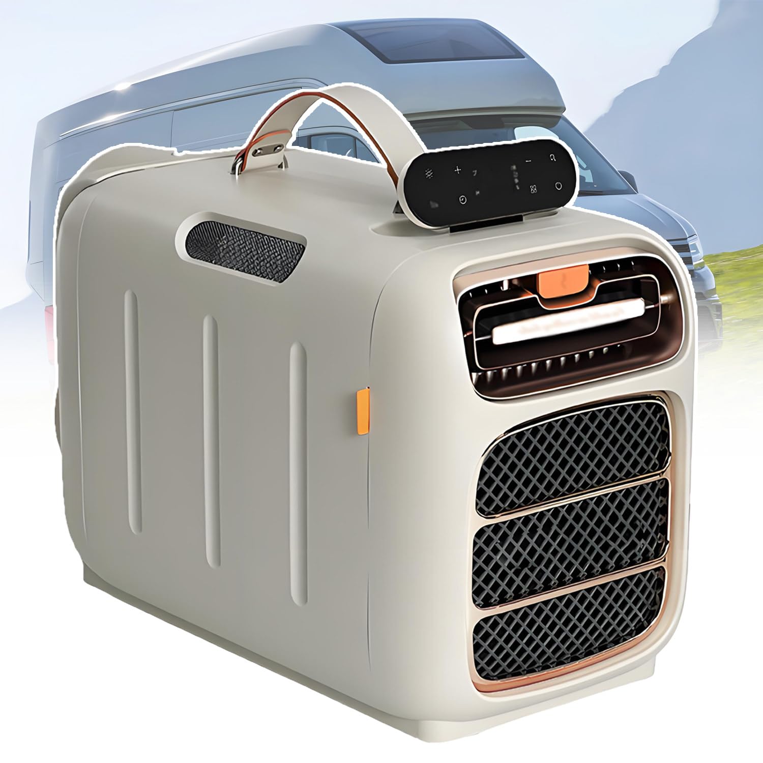 QuinteZhenTially Portable Travel Air Conditioner,Portable Ac Tent Camping Cooling Conditioner,Outdoor Cooler Picnics,Cooling Capacity 1400w,Heating Capacity 800w,for Campers & Small Truck Cold