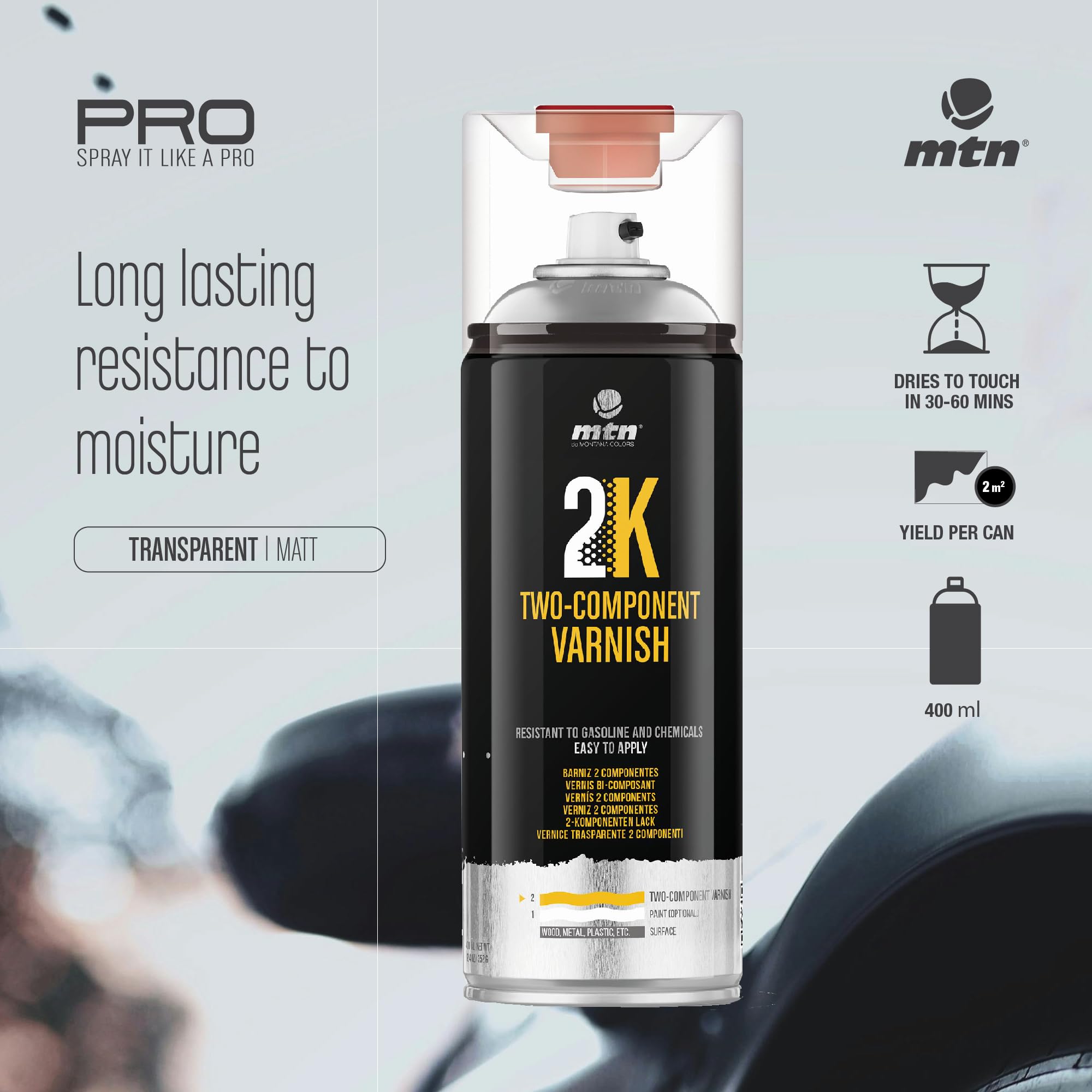 MTN PRO Barniz 2K Mate 400ml