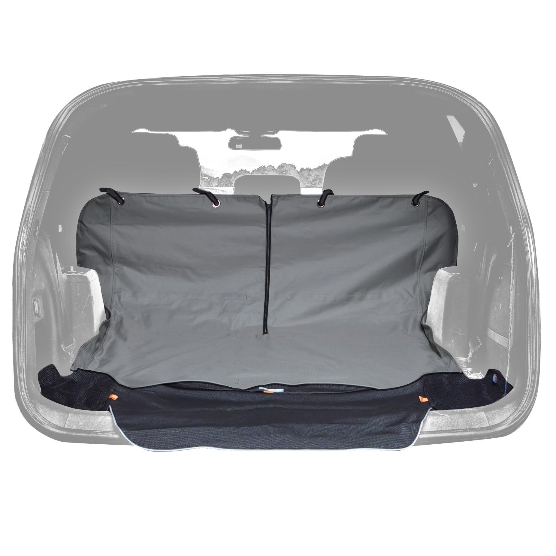 Durable Rover Cargo Cape - Universal SUV Trunk Liner with Adjustable Bumper Flap