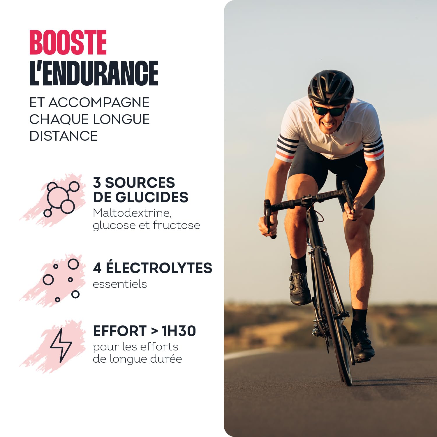 Impulse Nutrition - Boisson isotonique d’effort Saveur Menthe avec 3 glucides, électrolytes, BCAA - Énergie, Hydratation, Récupération - Pour les Longues distances - 10 sachets - Fabriqué en France