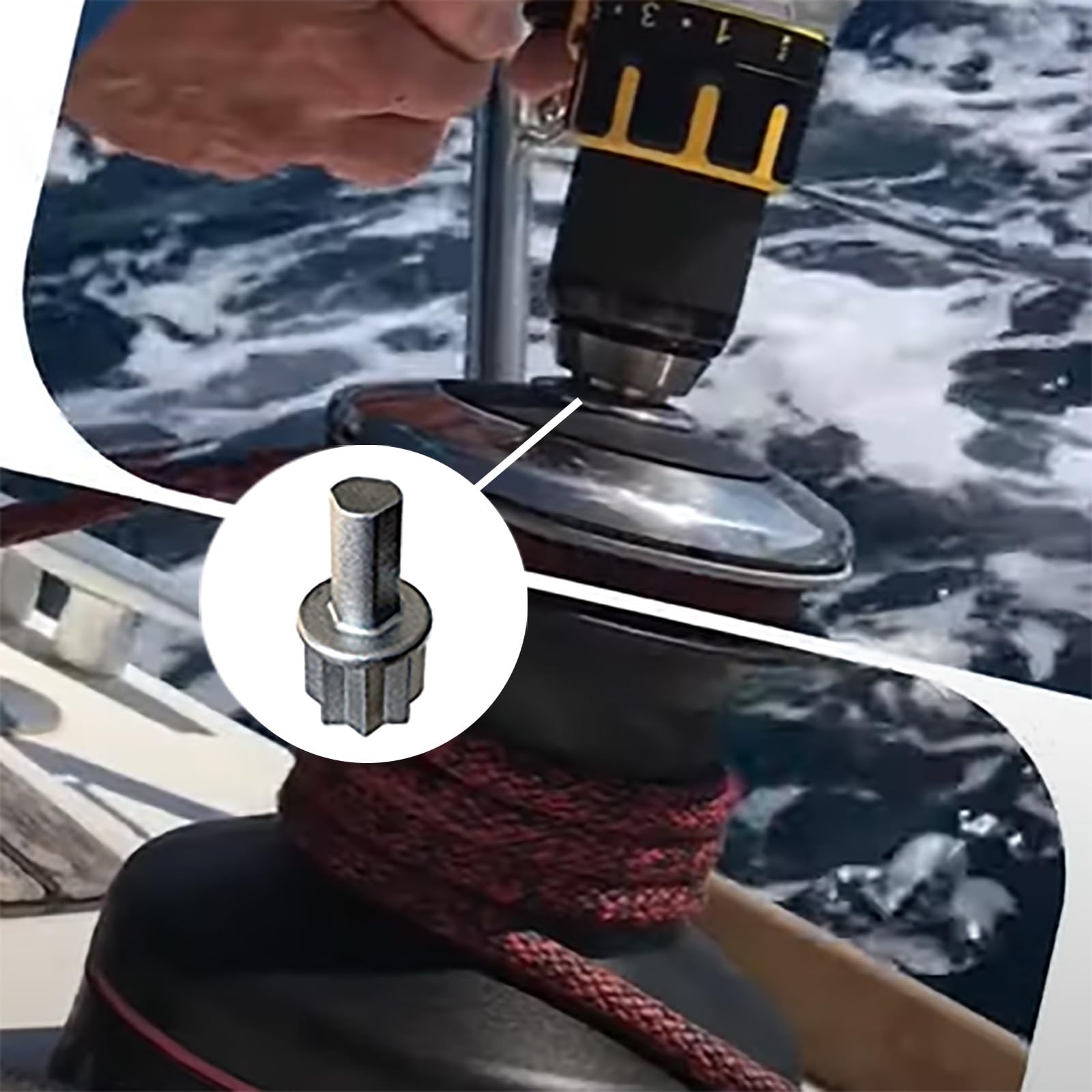 Jeonz Sailboat Winch Drill Bit Adapter 7431 (1Pcs)