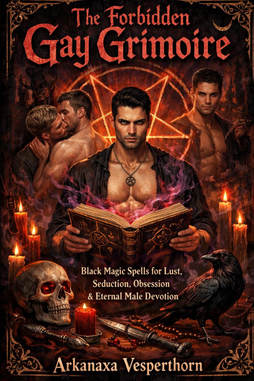 The Forbidden Gay Grimoire: Black Magic Spells for Lust, Seduction, Obsession & Eternal Male Devotion