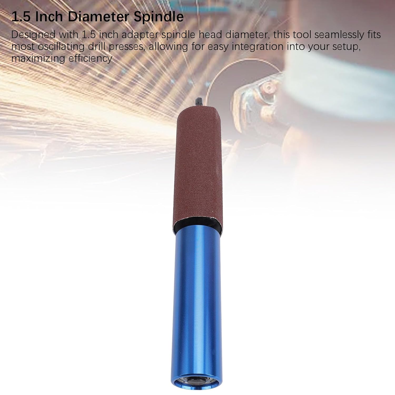 Sanding Drum Sleeve Set 10Pcs Sandpaper Woodworking Sanding Tool Drill Attachment for Wood Metal Plastic Smoothing Alumina Material 1.5 Inch Diameter Spindle