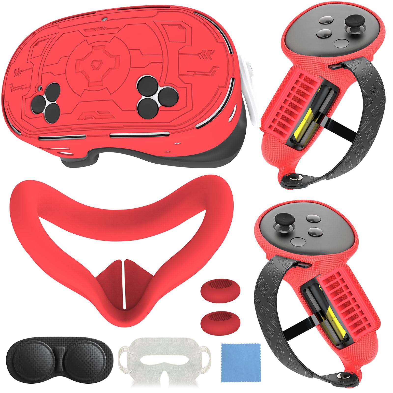Amazon.com: 7-in-1 Protective Silicone Cover Set for Meta Quest 3s