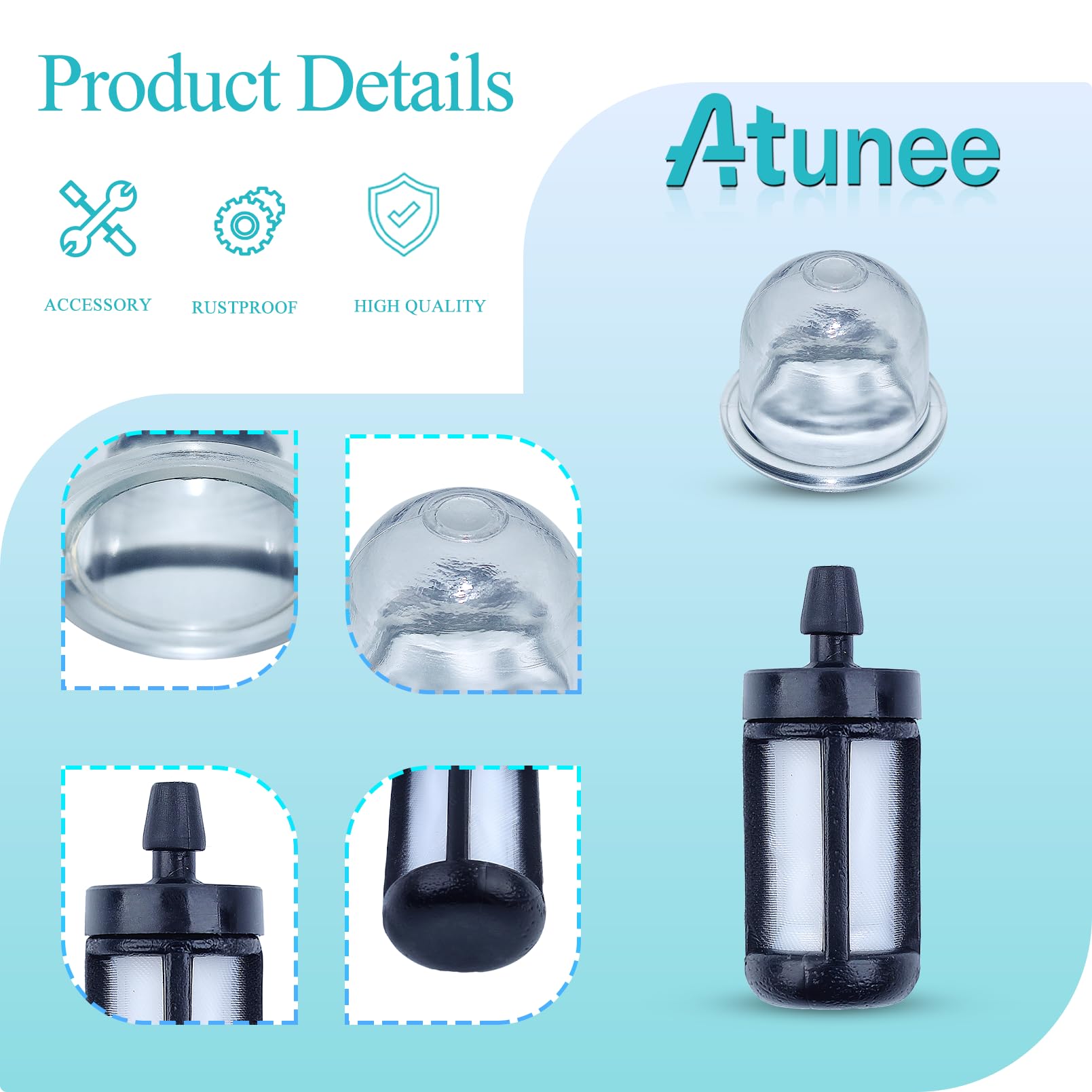 TUBO FLESSIBILE CARBURANTE lunga durata per decespugliatori FS38 FS45