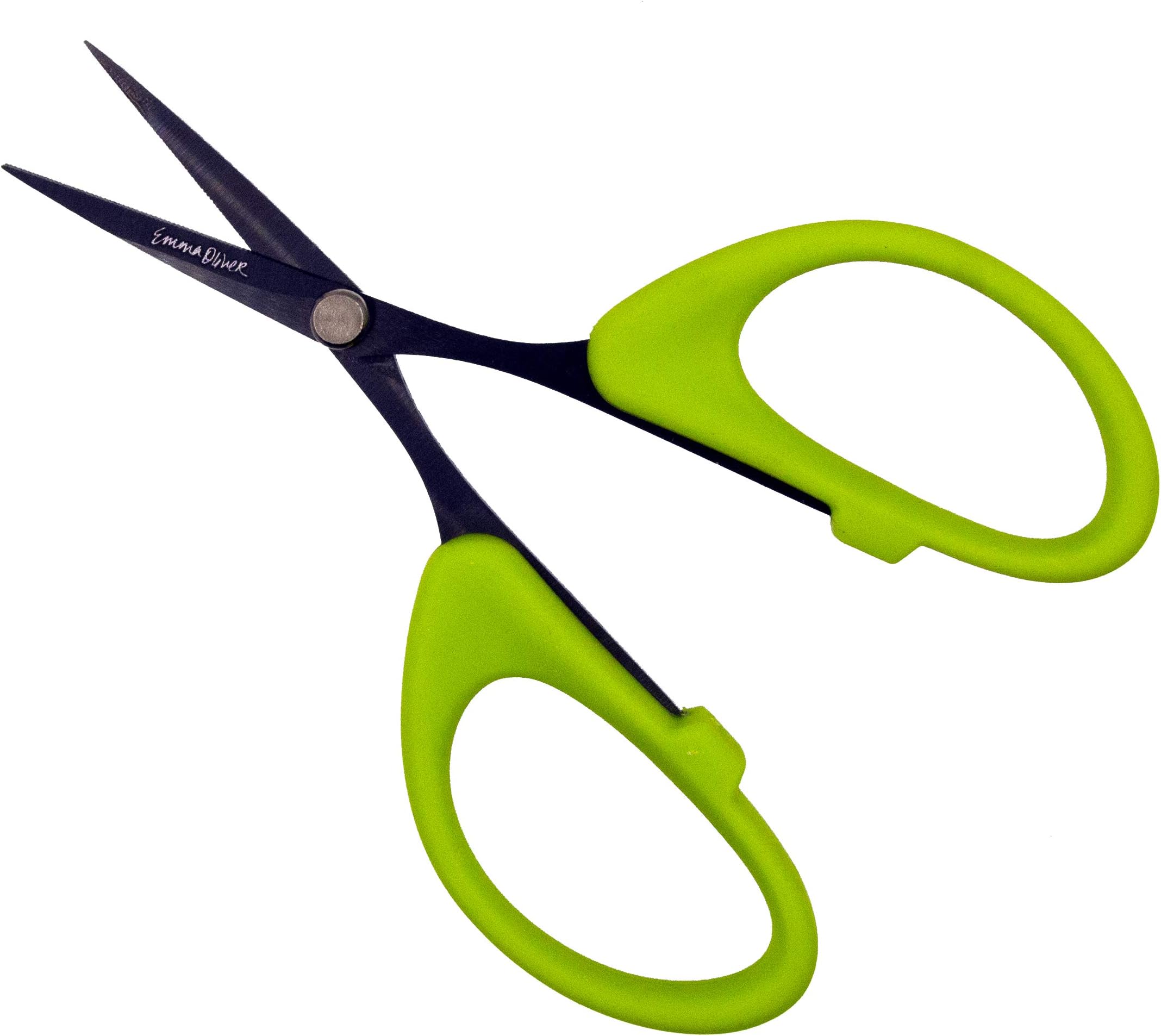 by Emma Oliver – 4, 6 & 7-1/2 Inch Serrated Blade Shears – Perfect for Cutting Fabric, Cloth, Paper & More (4")