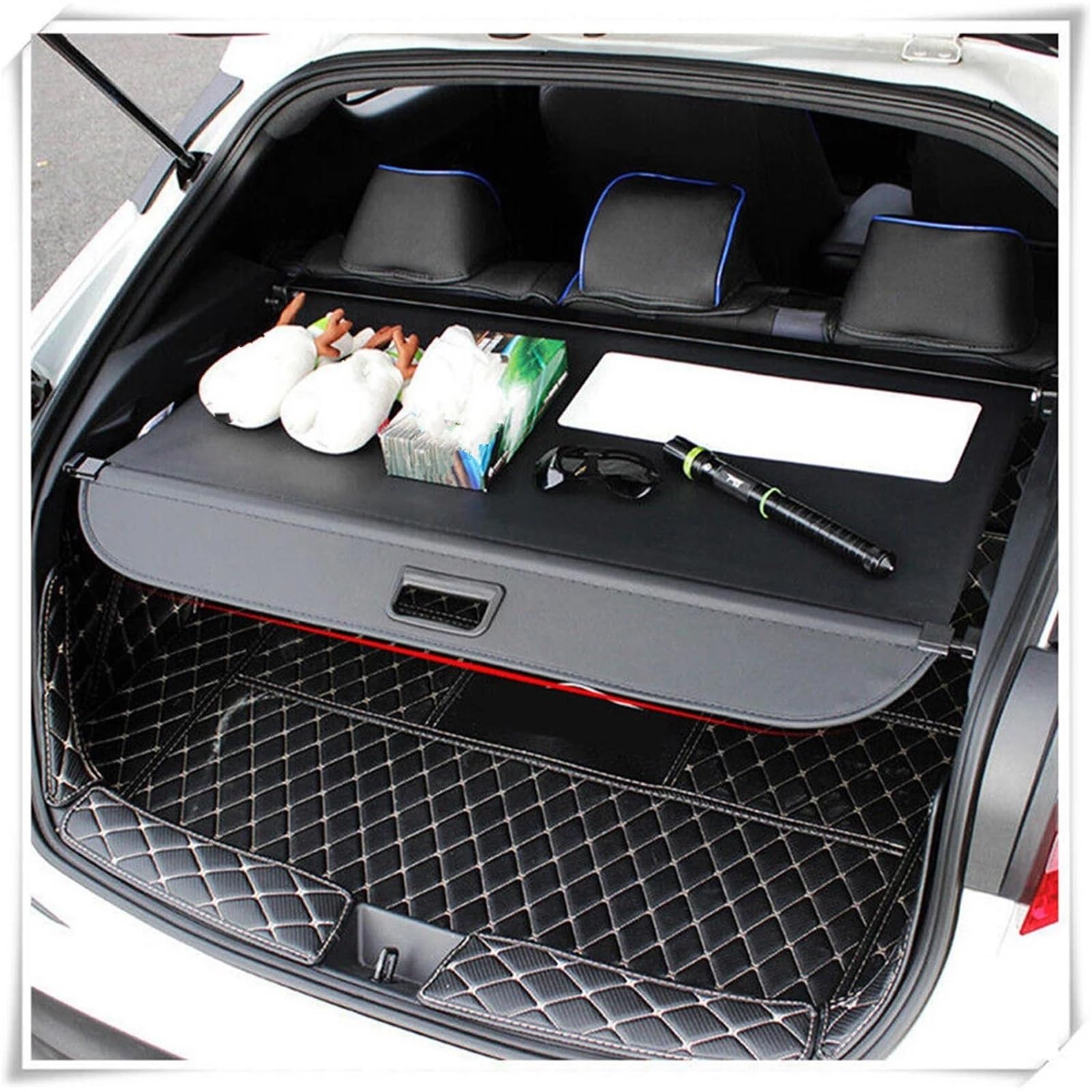Copertura Bagagliaio Auto Per Toyota Per C-HR 2016-2022 copertura sicurezza bagagliaio posteriore retrattile 1 set Cappelliera Cargo Cover