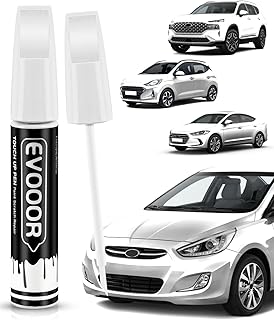 Serenity White Pearl(W6H) Touch Up Paint Compatible with Hyundai Exact Match 2 in 1 Touch up Paint for Chips and Nicks Repair with 2pcs Disposable Micro Applicators