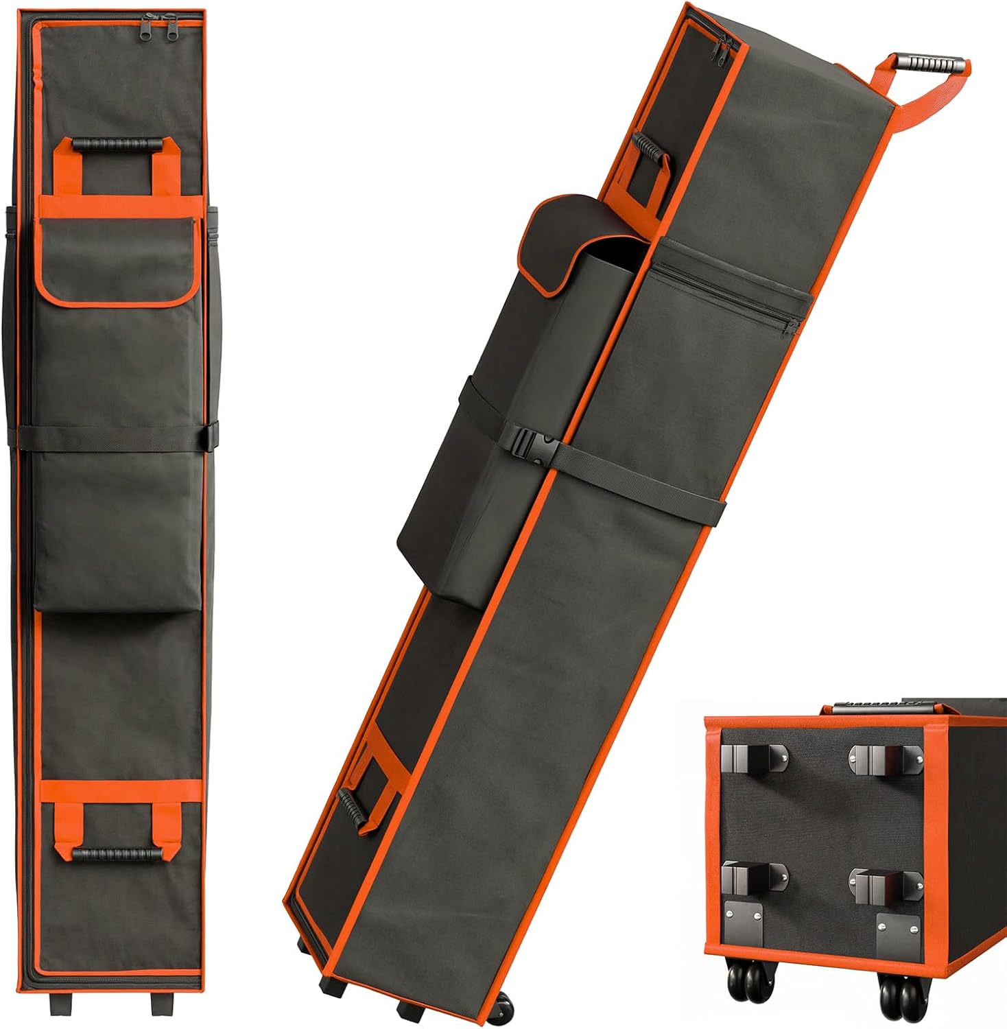 10 x 10 x 48 inch Tent Bag Replacement Part, Designed for 10 x 10 pop-up Tents, Comes with Handles and Rollers for Easy Carrying. Made of 800D Waterproof Oxford Fabric, Durable and Waterproof.