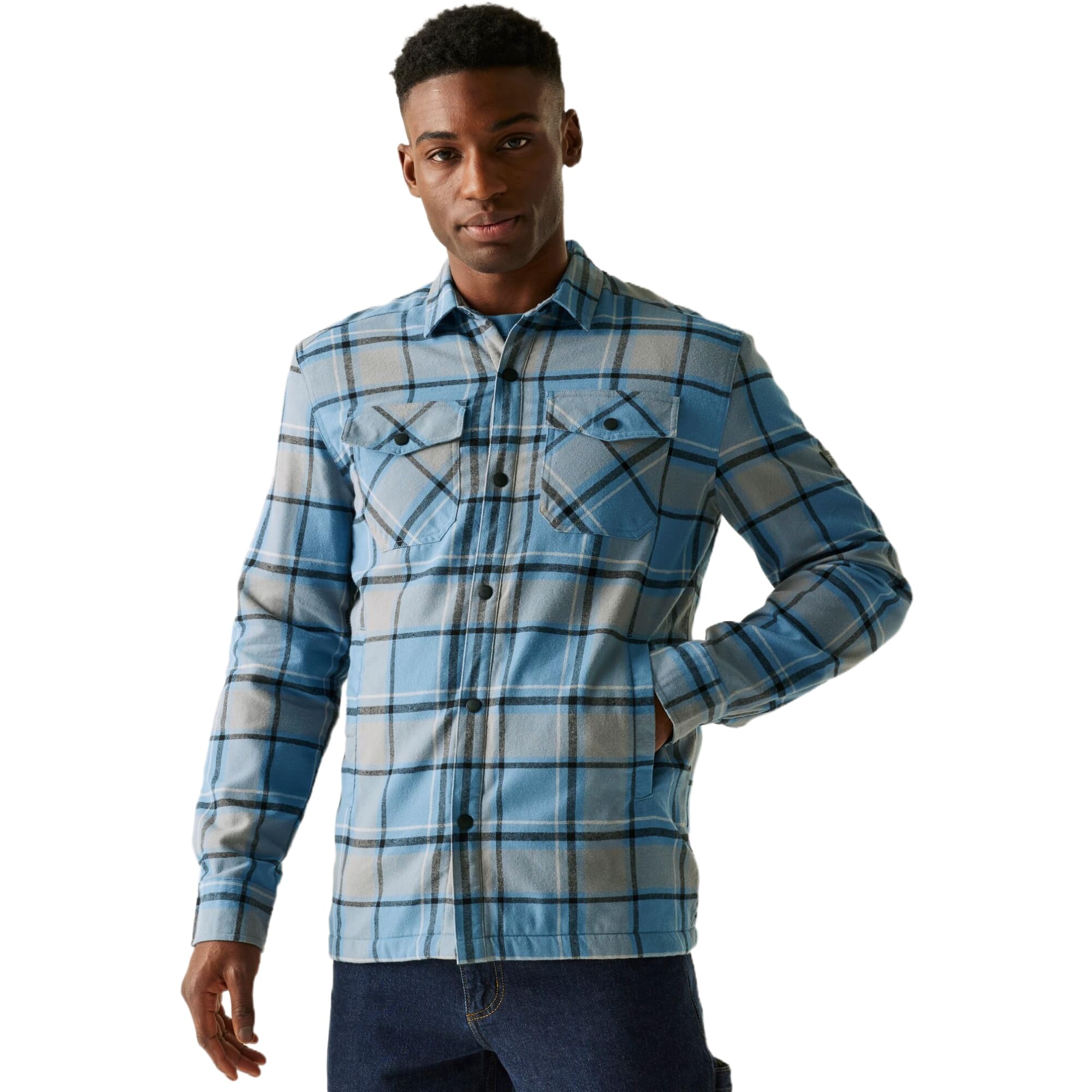 Regatta Men's Storm Grey/Dark Grey Spennith Shacket