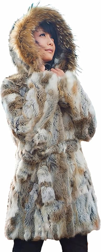 Outstanding Women’s Rabbit Fur Coat