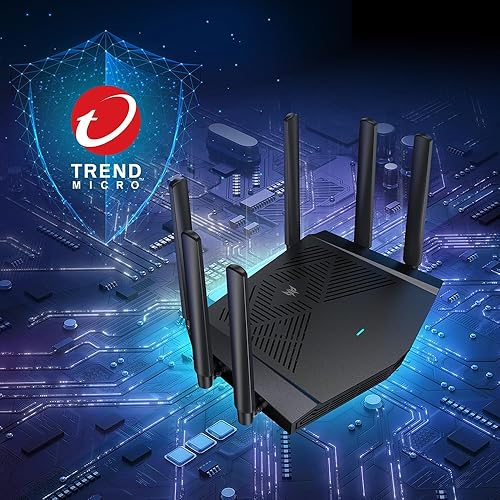 Miniatura 6 de Predator Connect W6x Wi-Fi 6 AX6000 Router para juegos  QoS híbrido compatible con motor de priorización Intel Killer  Conecta hasta 215