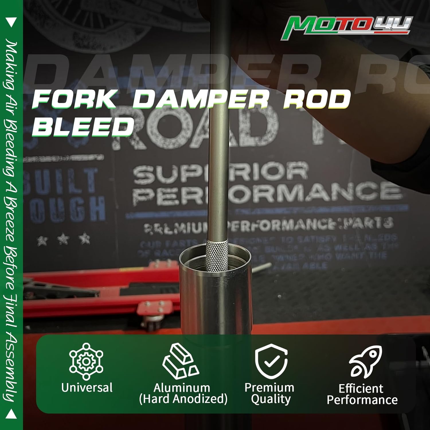 MOTO4U Fork Service Tool Kit (Fork Spring Compressor and Damper Rod Bleed Tool) Set Type 2