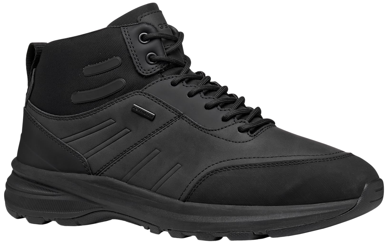 Geox Men's U Senales B ABX Trainers, Black, 45 EU, Black, 10.5 UK