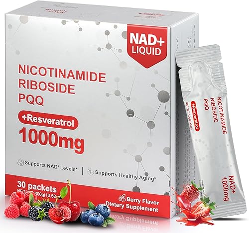 Suplemento NAD, suplementos líquidos liposomales NAD+ de 1000 mg, alternativa de suplemento NMNH para hombres y mujeres, aumenta la energía celular,
