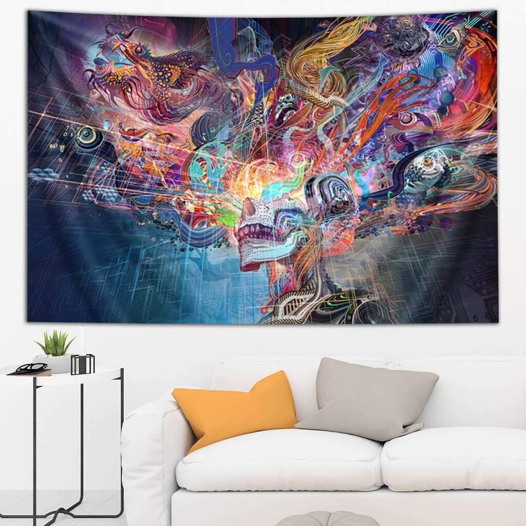 Third Eye Tapestries Android Jones Forward Escape Tapestry (40 by 60 INCHES)