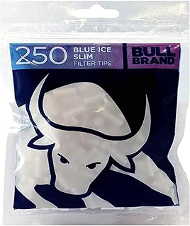 SA 250-6000 x BULL Brand BERRY & MENTHOL 6mm Cigarette SLIM Tobacco Filter Tips Resealable Bag Fusion BLUE ICE Smoking 250...