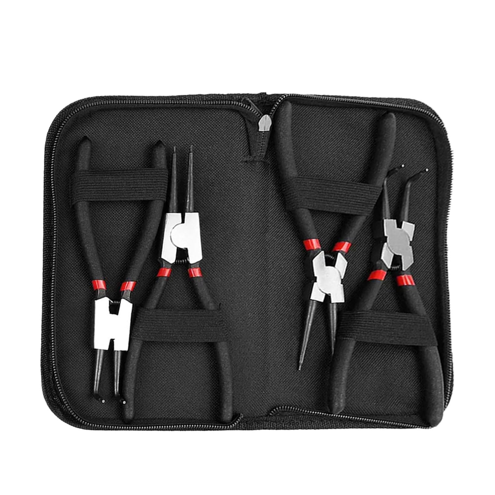 Juego de alicates de clip resistentes con asas ergonómicas antideslizantes, incluye estuche de almacenamiento para una fácil portabilidad y organización