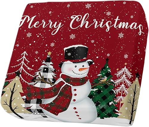 Miniatura 37 de Fundas de cojín para sofá de Navidad con diseño de muñeco de nieve rosa, funda elástica para sofá con parte inferior elástica, fundas de sofá