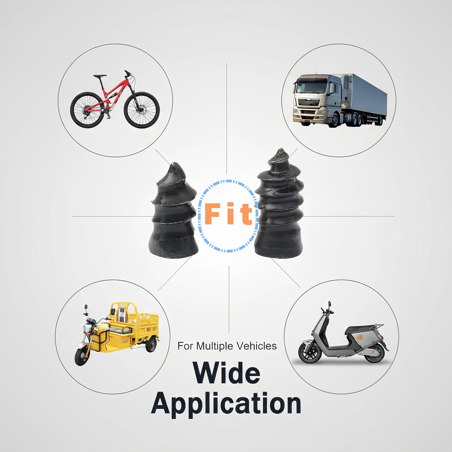 61 PCS Tire Repair Rubber Nail Kit, Vacuum Tire Repair Kits Spiral Rubber Screws, Fast Self-Service Tool for Car, Truck, Motorcycle, Tractor Tire Puncture Repair (Screwdriver included)