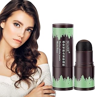 cabelo em bastão,1 PCS Linha Cabelo em Pó Vara Caneta Sombreamento para Toque Cobrir Linha Cabelo/Raiz Cabelo Raiz - Pó corretivo cabelo preto marrom cor natural, à prova Baodan